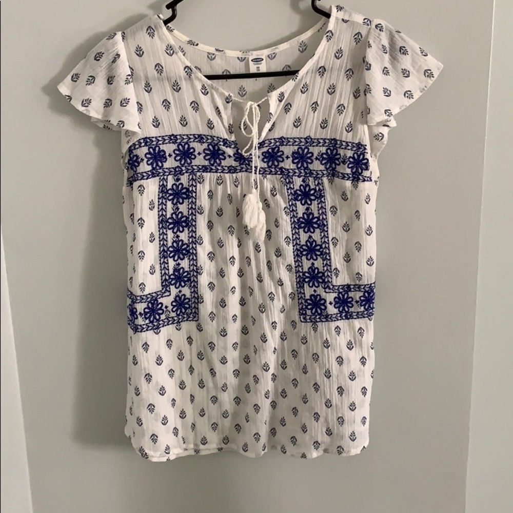Ruffle Sleeve Blouse